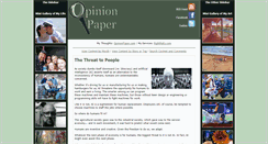 Desktop Screenshot of opinionpaper.com